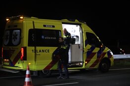 Eenzijdig ongeval op A9, bestuurder aangehouden