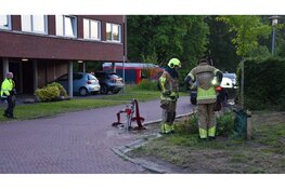 Dixi gaat in vlammen op in Heiloo