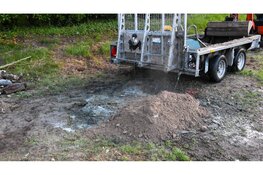 Dixi gaat in vlammen op in Heiloo