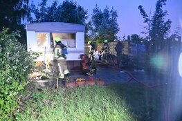 Brand in stacaravan in Heiloo