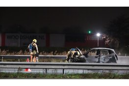 Auto afgebrand tijdens rit op A9 bij Heiloo