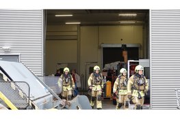 Mogelijke brand bij industriepand blijkt gesprongen waterleiding