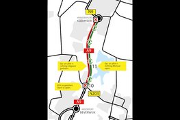 Groot onderhoud Rijkswaterstaat aan A9 Alkmaar-Uitgeest, 14 mei-15 juni 2026
