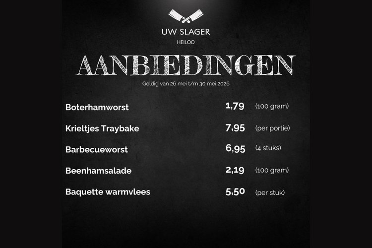 Weekaanbieding Uw Slager Heiloo