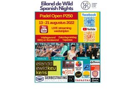 Eiland de Wild Spanish Nights Open Padel Toernooi