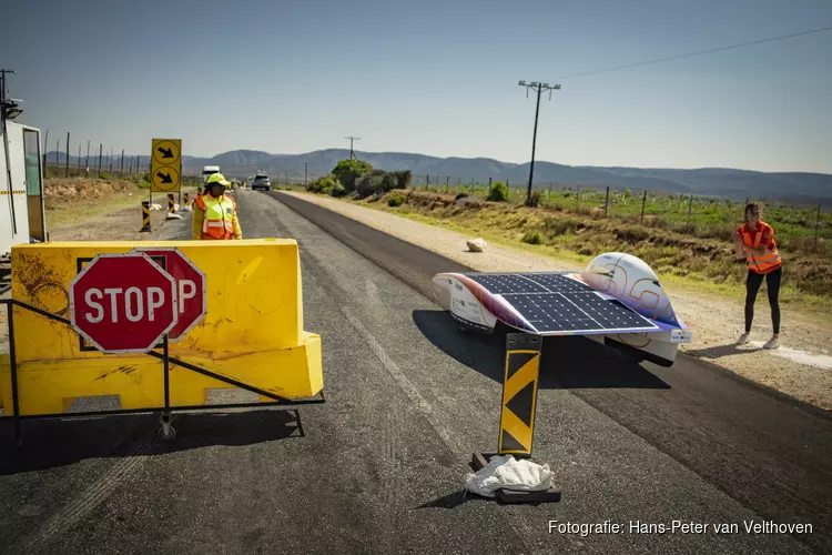 Laurens de Boer uit Heiloo, D-day in de Sasol Solar Challenge blijft uit